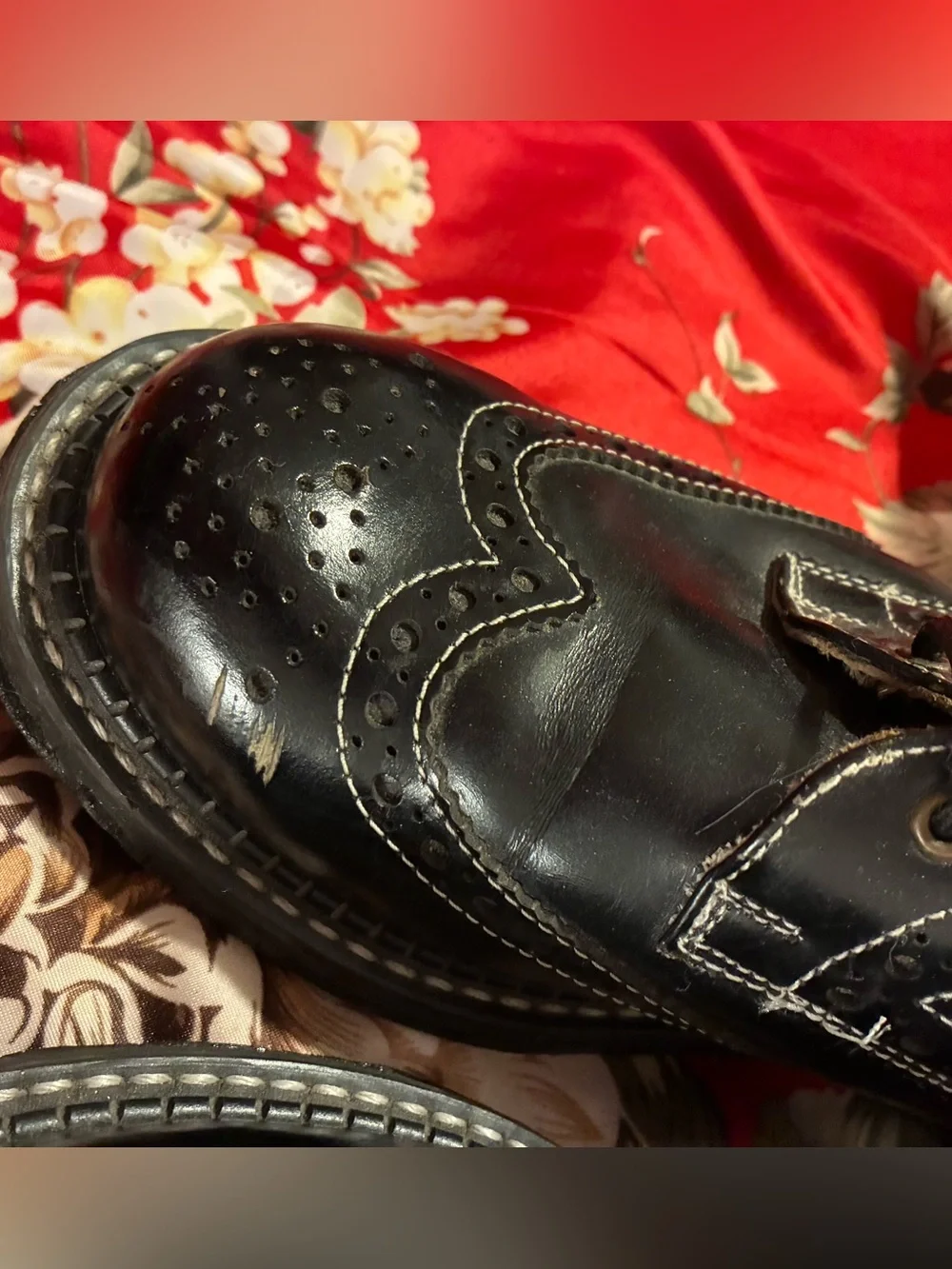 John Fluevog Black Wingtip Brogue Derbys